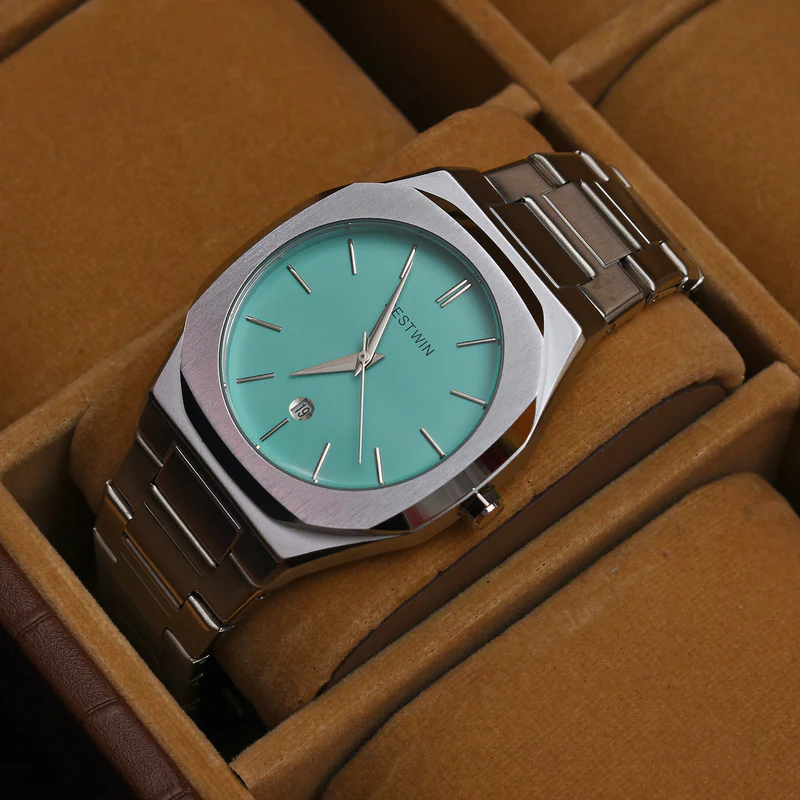 BESTWIN STAINLESS STEEL WATCH – silver/SKY Dial