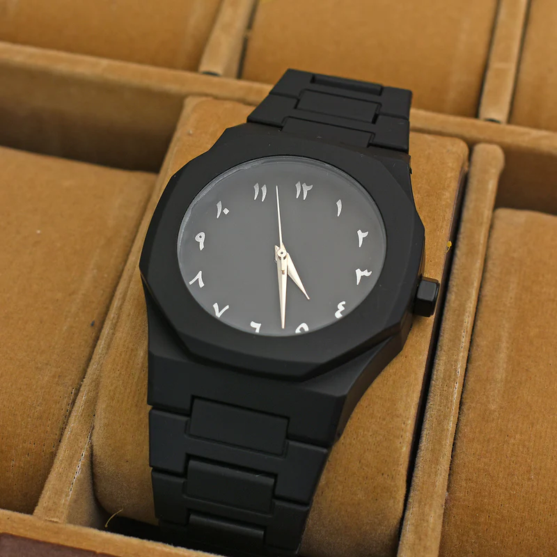 ARABIC AURA Stainless Steel Watch-silver pins